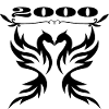 2000 Black wings Silhouettes