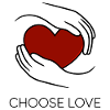 Red Heart Silhouette on Black Background
