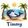 Timmy der Wal am Strandhammock