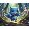 Blue Forest Kitten Adventure