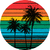 Retro Palm Trees
