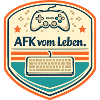 AFK vom Leben Retro Badge