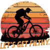 VTT, Descente, Action du cyclisme