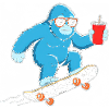 Blue Yeti Skate & Drink