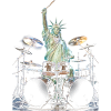 Statue of Liberty playing drums