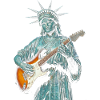 Statue of Liberty Playing Electric Guitar