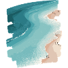 Beach Sea Palm Trees Retro