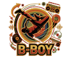Breakdance B-Boy Hip Hop Retro Streetstyle