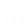 Alpine Mondlandschaft mit Steinbock