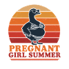 Schwangere Mädelsommer Retro