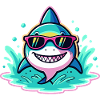 Shark Sunglasses Surf Fun