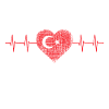Turkey Heart with Star Crescent Pulse