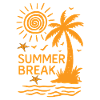 Summer Break Palm Island Vibes