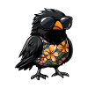 Raven Crow Comic Holiday