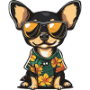 Chihuahua Dog Comic Vacation