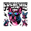 Frenchie Cool French Bulldog Rétro