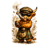 Highland Cattle with Whisky and Cigar