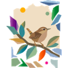 Wren Songbird Garden Bird Design