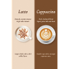 Latte vs Cappuccino Coffee Poster