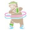 Hula Hup Hullern Huller Hoop Sloth
