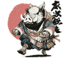 Boar Samurai in Ukiyo Armor