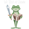 Dawn Test Frog: Sword & Scroll