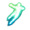 Neon Handball Jump Silhouette