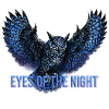 Blue Night Owl Eyes