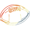 American Football Ball Drawing