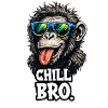 Chill Bro Monkey with Sunglasses