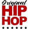 Lettres Hip Hop Rouges Vieillies