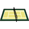 Tennis Court Court Net Geometric