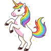 Regenbogen-Einhorn-Funkeln