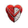 Split Heart Brain Emblem