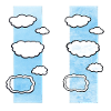 Cloud Columns on Sky Strips
