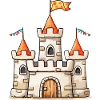 Sandbox Castle Illustration