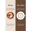 Mocha vs Flat White Coffee Poster