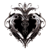 Metal Heraldic Heart