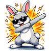 Lapin à tamponner