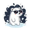Polar Bear splash Goggles