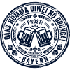Oans hamma oiwei no – Bavarian logo