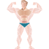 Bodybuilder Geometry Weight Training Design