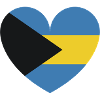 Heart Bahamas Flag