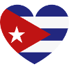 Heart Cuba Flag