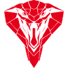 Red Geometric Snake Head