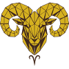 Geometric Gold Ram