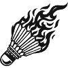 Flame Shuttlecock