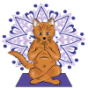 Meditative Cat Mandala