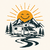 Sonnenweg Camper in Berglandschaft