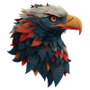 Powerful Eagle Head, Strong, Determined Gift